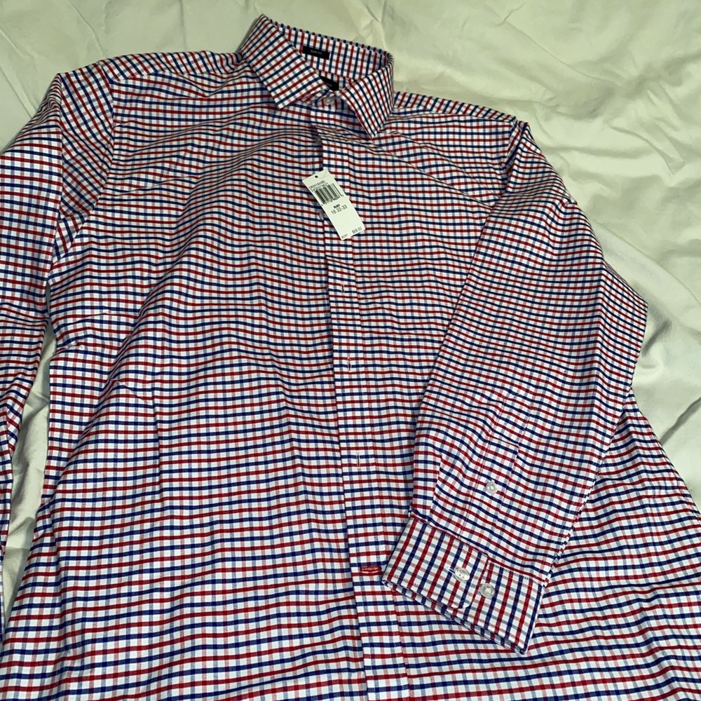 Tommy Hilfiger button down red,white,blue size:L